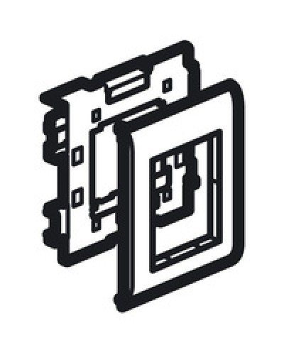 Суппорт Mosaic на 2 модуля 110 мм METRA Legrand (638086) в Майкопе Аксессуары для кабель-канала Pintop.ru